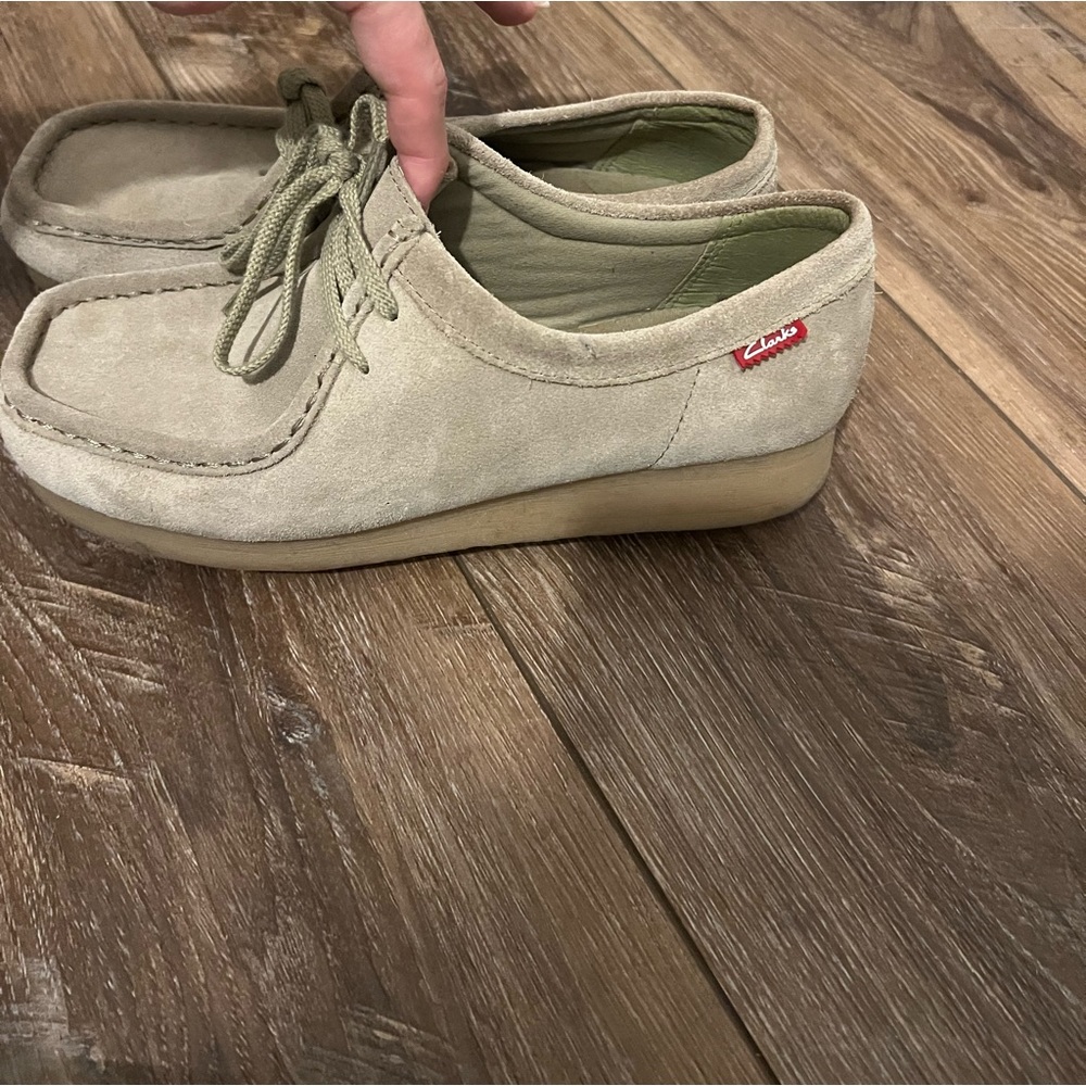 Suede clarks
